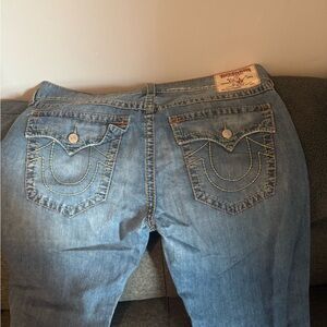 True Religion Blue Slim Straight Jeans